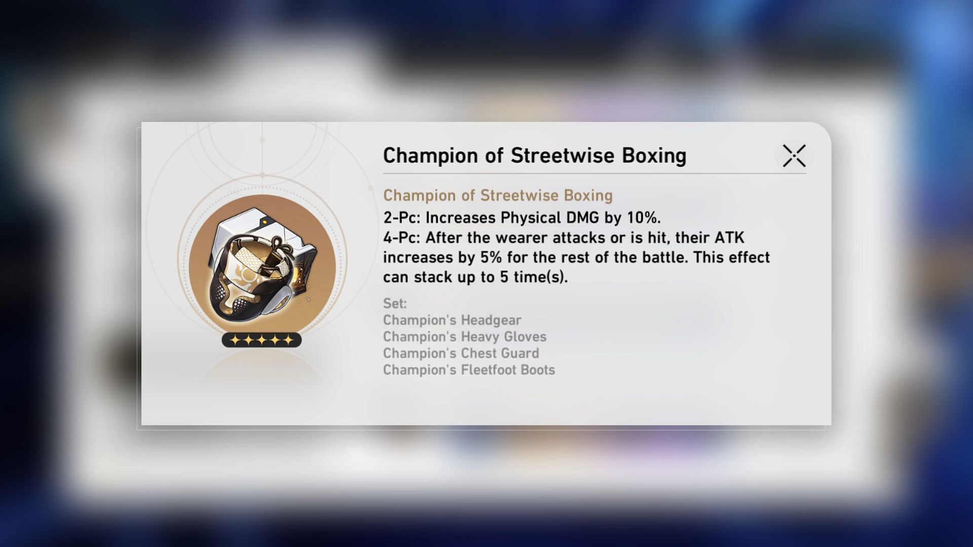 Image showing best Relic set for Sushang (Image via HoYoverse)
